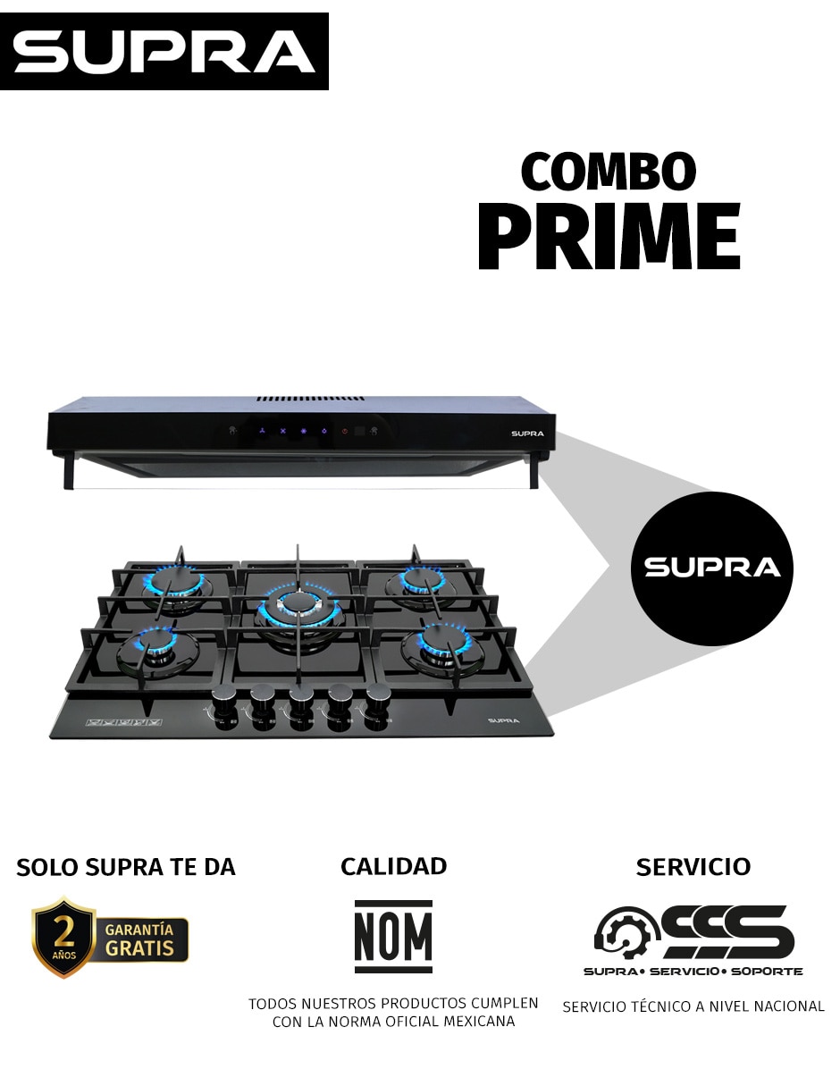 Parrilla a empotrable supra